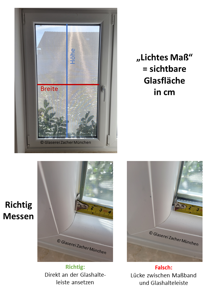 Lichtes Maß - richtig messen